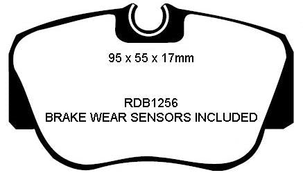 RDA GP Max Brake Pad Set Front RDB1256