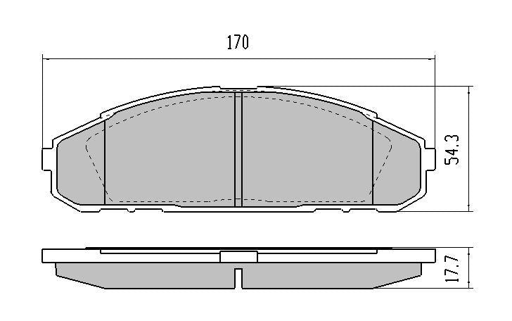 RDA GP Max Brake Pad Set Front RDB1257