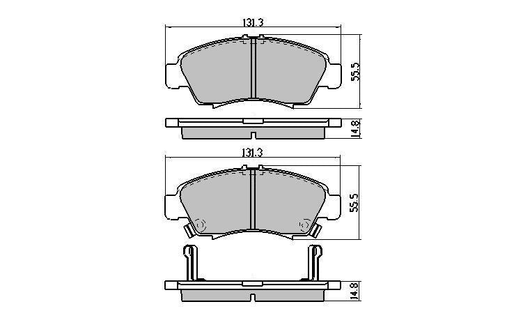 RDA GP Max Brake Pad Set Front RDB1262