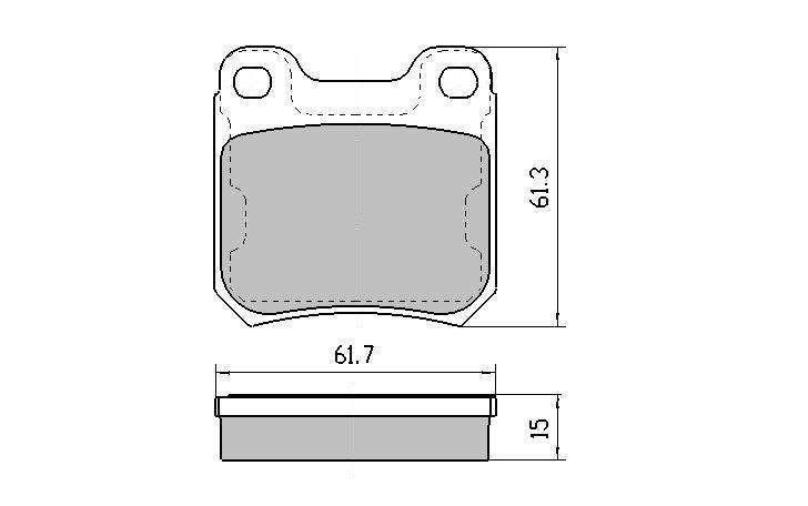 RDA GP Max Brake Pad Set Rear RDB1273
