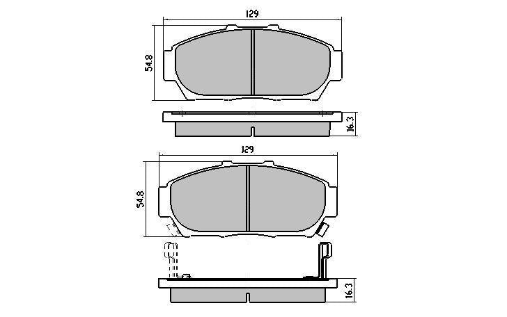 RDA GP Max Brake Pad Set Front RDB1292
