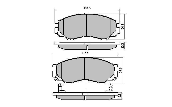 RDA Phantom Ceramic Brake Pad Set Front RDC1297