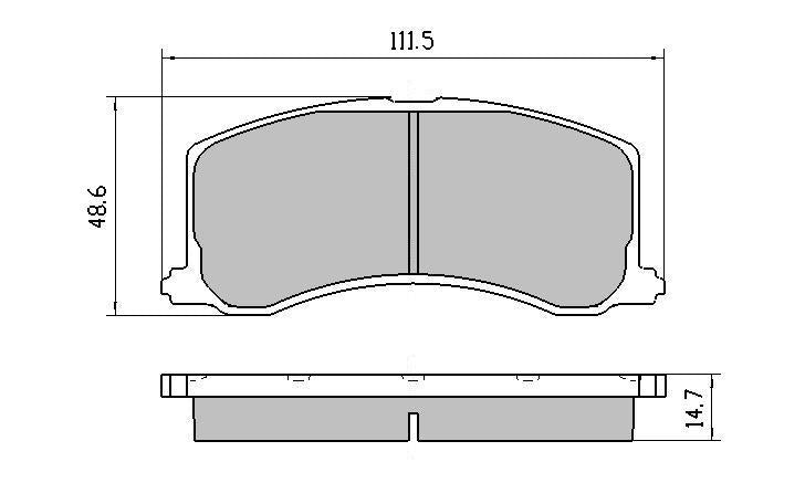 RDA GP Max Brake Pad Set Front RDB1304