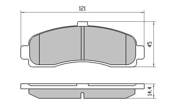 RDA GP Max Brake Pad Set Front RDB1307