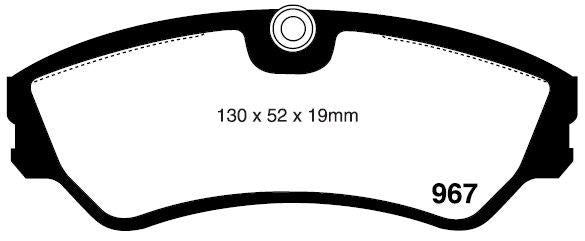 RDA GP Max Brake Pad Set Front RDB1316