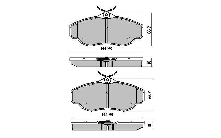 RDA Phantom Ceramic Brake Pad Set Front RDC1336