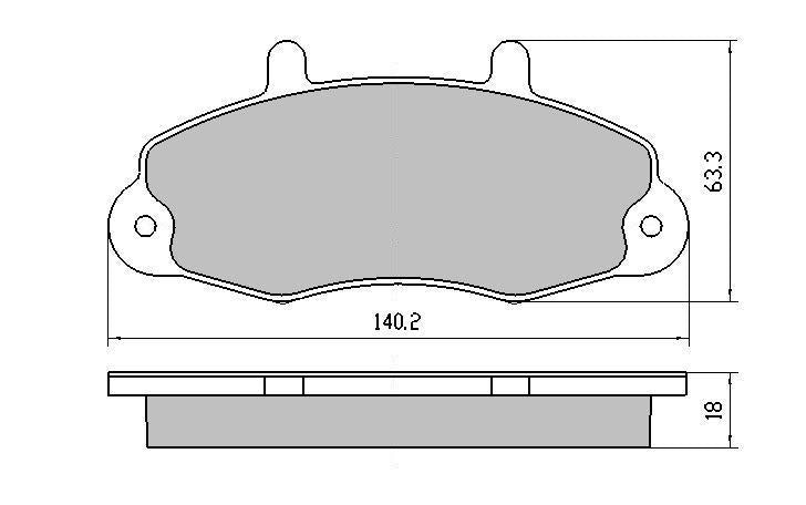 RDA GP Max Brake Pad Set Front RDB1340SM