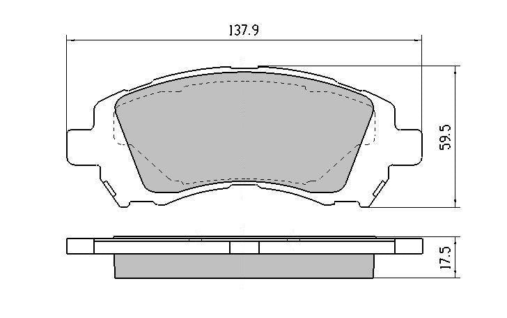 RDA GP Max Brake Pad Set Front RDB1342