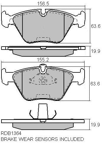 RDA Phantom Ceramic Brake Pad Set Front RDC1364