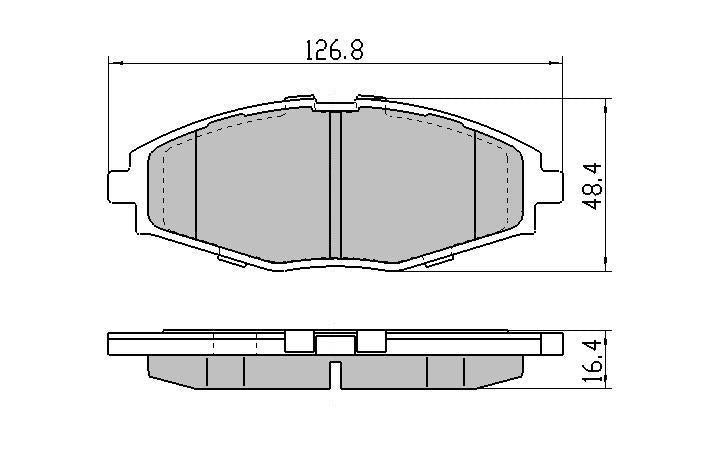 RDA GP Max Brake Pad Set Front RDB1368