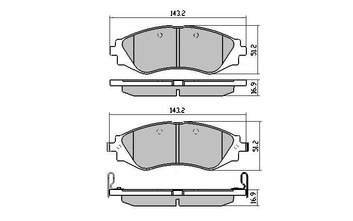 RDA Phantom Ceramic Brake Pad Set Front RDC1370