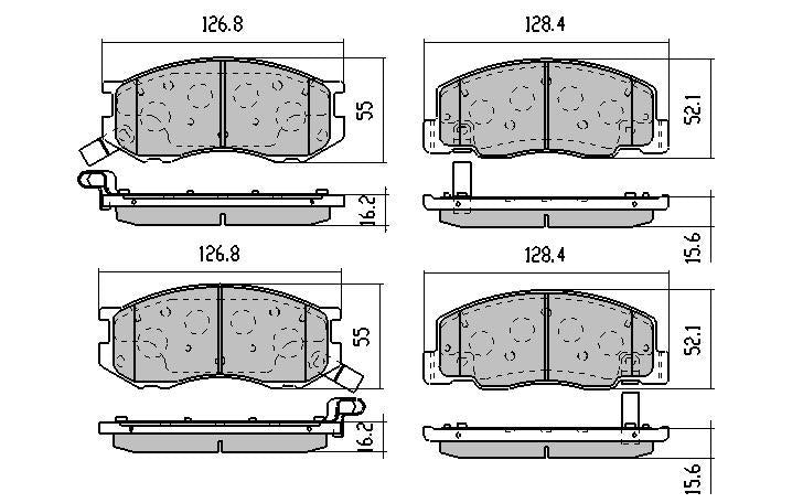 RDA Phantom Ceramic Brake Pad Set Front RDC1372