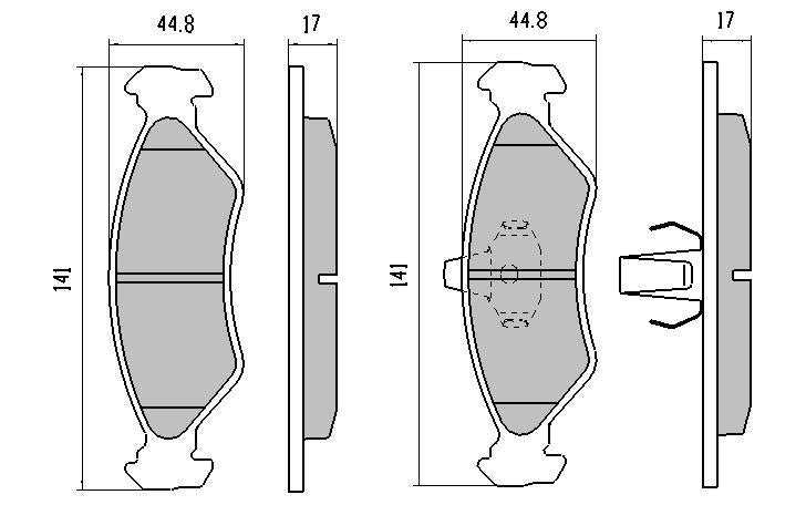RDA GP Max Brake Pad Set Front RDB1373