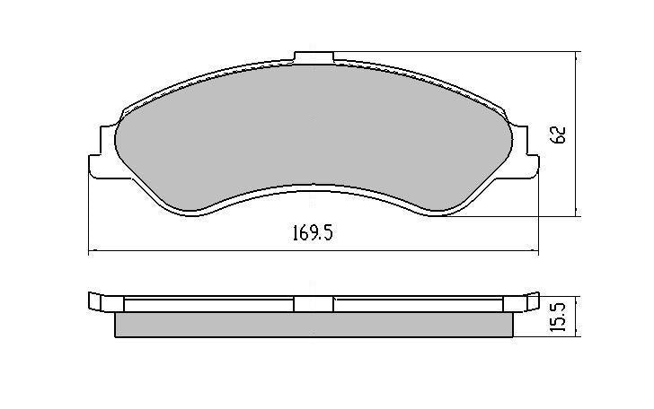 RDA Phantom Ceramic Brake Pad Set Front RDC1375