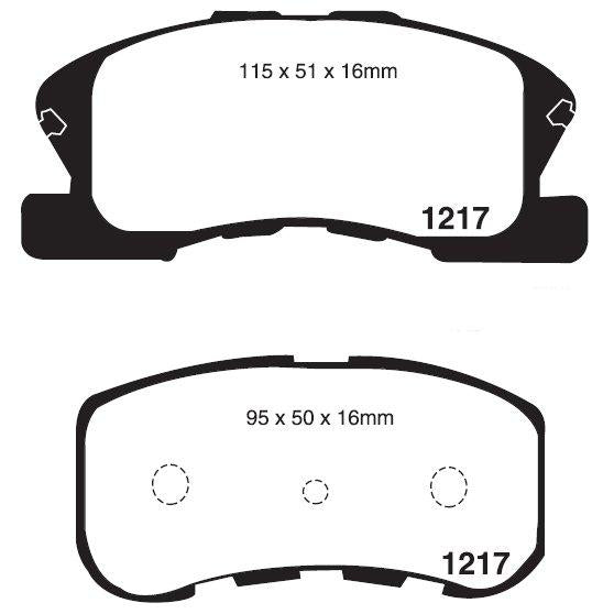 RDA GP Max Brake Pad Set Front RDB1380