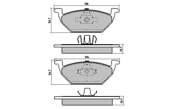 RDA GP Max Brake Pad Set Front RDB1387