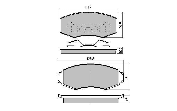 RDA GP Max Brake Pad Set Front RDB14