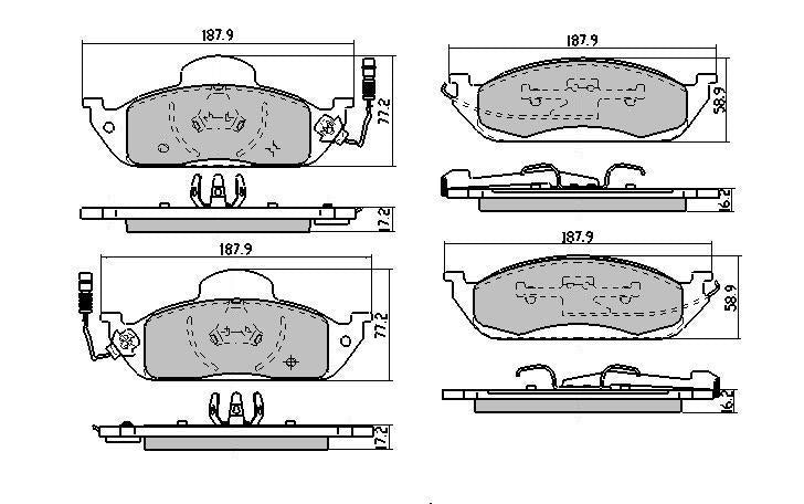 RDA GP Max Brake Pad Set Front RDB1406