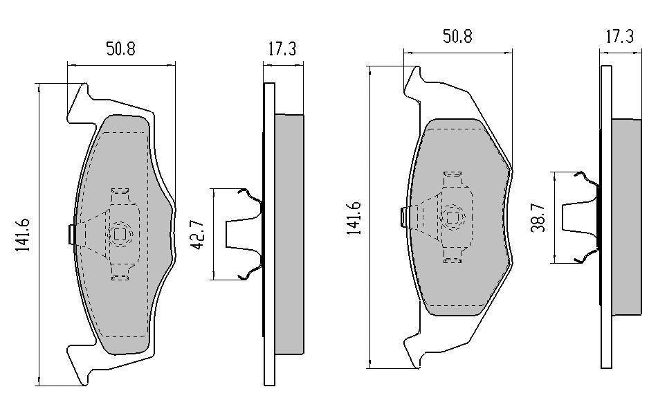 RDA GP Max Brake Pad Set Front RDB1407