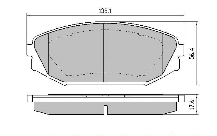 RDA GP Max Brake Pad Set Front RDB1410
