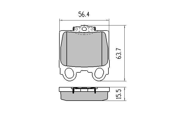 RDA Phantom Ceramic Brake Pad Set Rear RDC1416