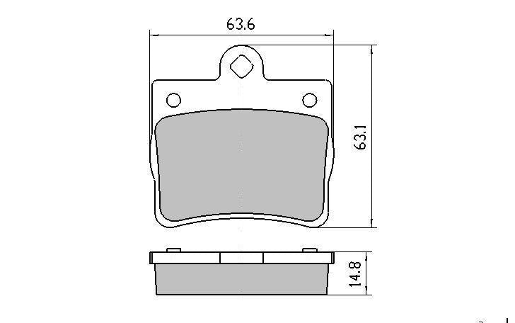 RDA GP Max Brake Pad Set Rear RDB1418