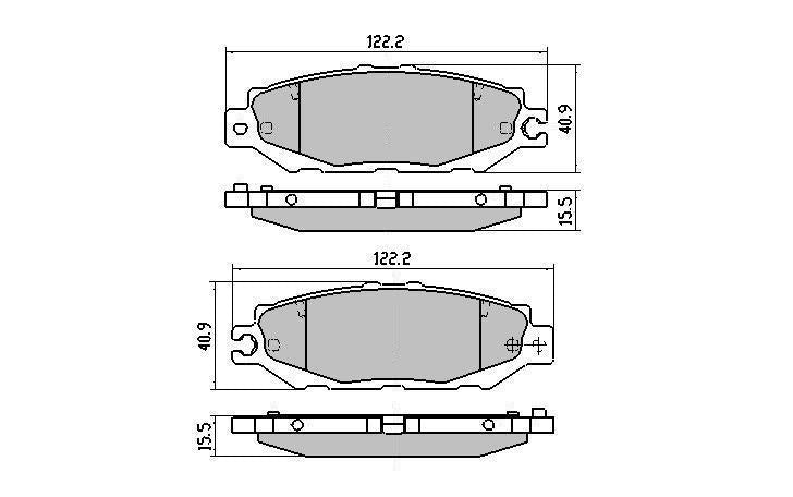 RDA GP Max Brake Pad Set Rear RDB1420