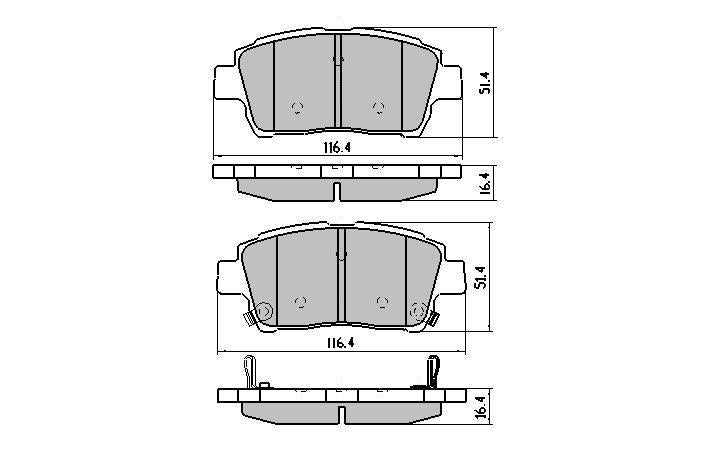 RDA Phantom Ceramic Brake Pad Set Front RDC1422