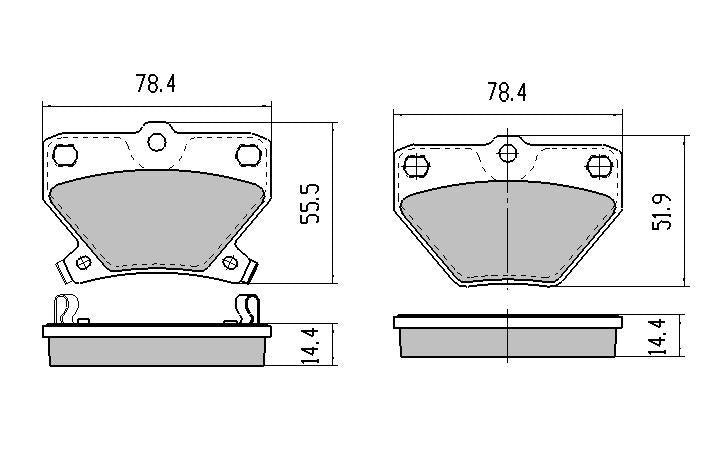 RDA GP Max Brake Pad Set Rear RDB1429
