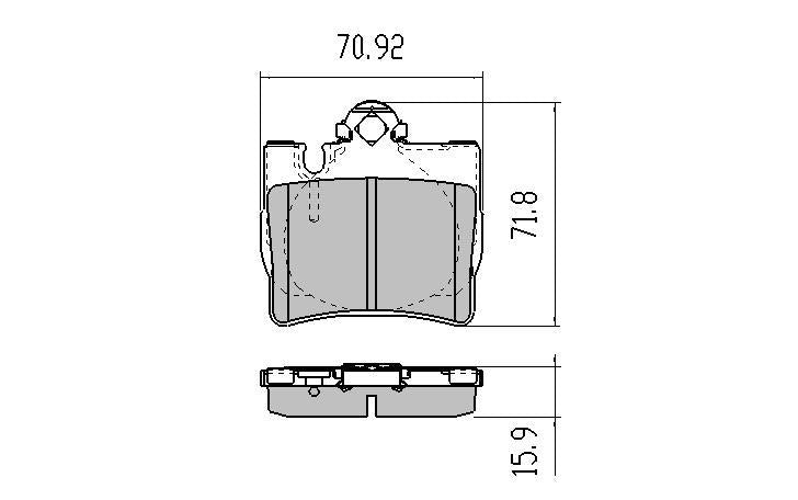 RDA GP Max Brake Pad Set Rear RDB1458