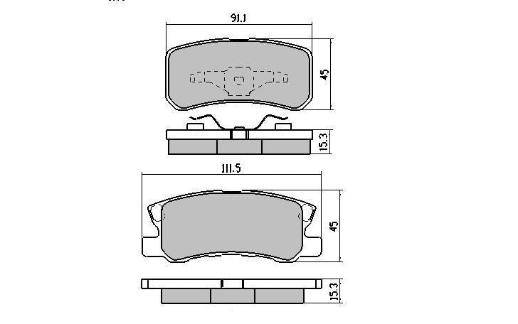 RDA GP Max Brake Pad Set Rear RDB1464