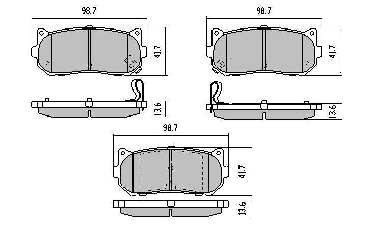 RDA GP Max Brake Pad Set Rear RDB1466