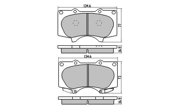 RDA Phantom Ceramic Brake Pad Set Front RDC1482