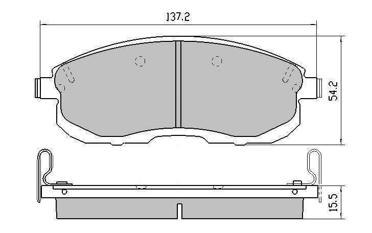 RDA GP Max Brake Pad Set Front RDB1485