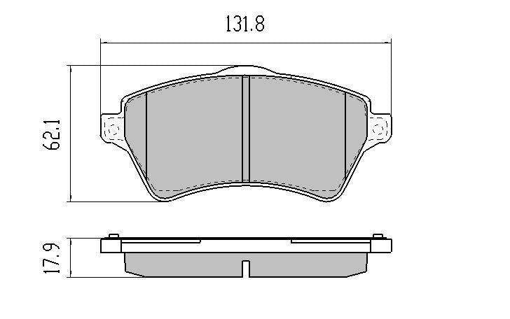 RDA GP Max Brake Pad Set Front RDB1506