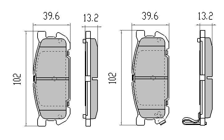 RDA GP Max Brake Pad Set Rear RDB1508
