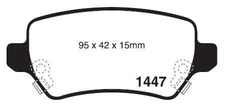 RDA Phantom Ceramic Brake Pad Set Rear RDC1511