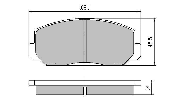 RDA GP Max Brake Pad Set Front RDB152