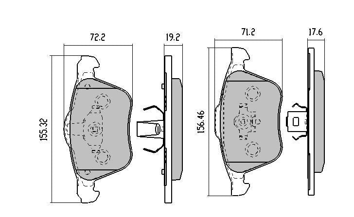 RDA GP Max Brake Pad Set Front RDB1658