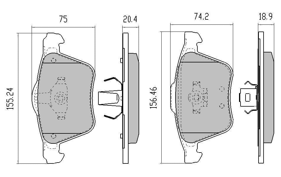 RDA GP Max Brake Pad Set Front RDB1661