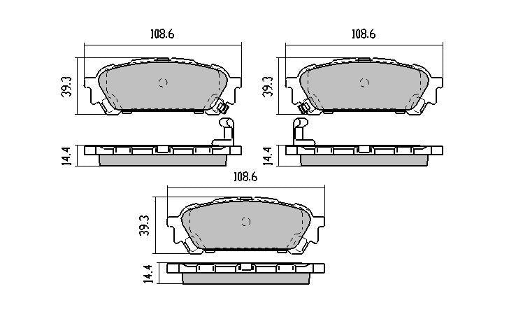 RDA Phantom Ceramic Brake Pad Set Rear RDC1672