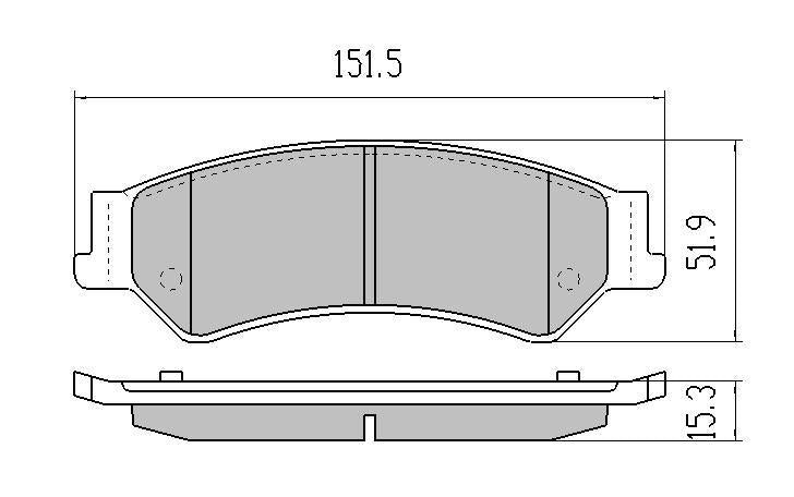 RDA GP Max Brake Pad Set Rear RDB1675