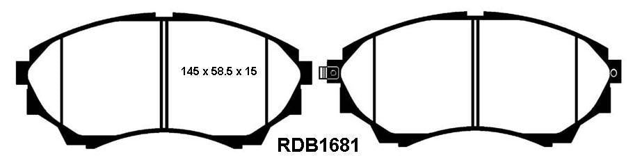 RDA Phantom Ceramic Brake Pad Set Front RDC1681