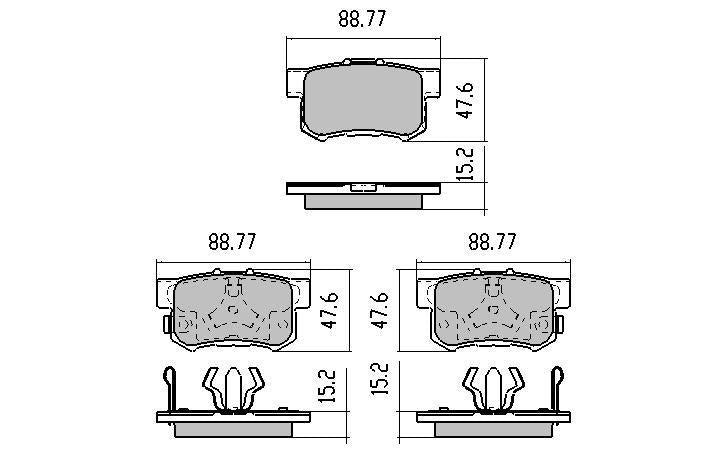 RDA Phantom Ceramic Brake Pad Set Rear RDC1728