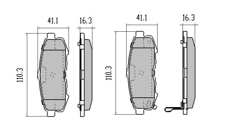 RDA GP Max Brake Pad Set Rear RDB1729