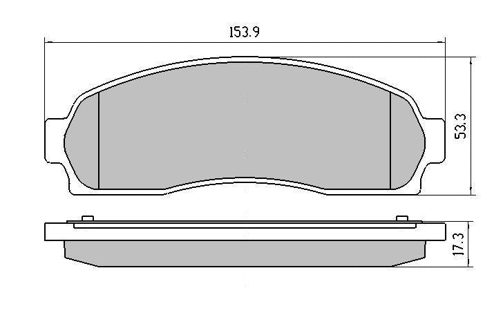 RDA GP Max Brake Pad Set Front RDB1730