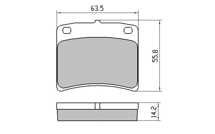 RDA GP Max Brake Pad Set Front RDB180