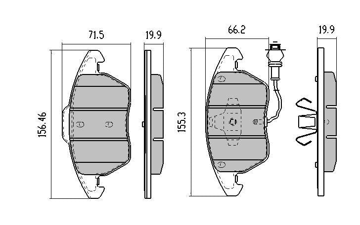 RDA GP Max Brake Pad Set Front RDB1928