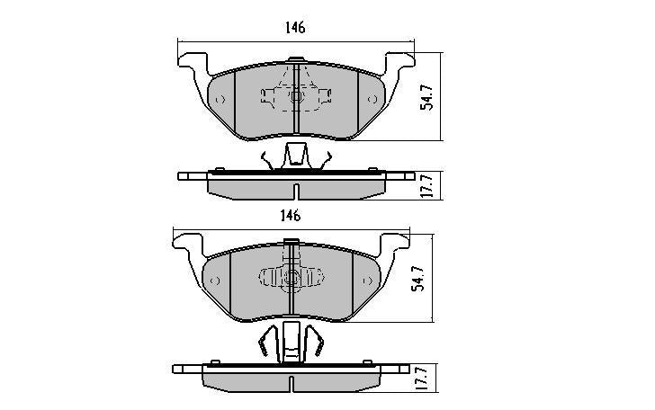 RDA Phantom Ceramic Brake Pad Set Rear RDC1939