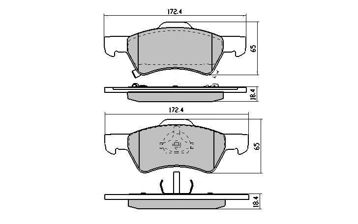 RDA GP Max Brake Pad Set Front RDB1950